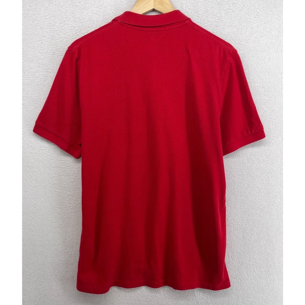 NIKE Shirt Mens L Sportswear Air Max Sneakerhead Polo Golf Athletic Cotton Red